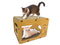 cat scratchers for Indoor, Large Size, Furniture-Protecting Scratch Pad with Cat Bed, Cat House-Shaped Design.cat Toys.cat Scratching Post.cat Scratching Board