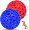 CHEODIN 2 Pack Indestructible Squeaky Dog Balls for Aggressive Chewers, Interactive Dog Toys for Teething, Relieving Anxiety. Chew Toy for Large, Medium Breeds, Outdoor Rubber Balls.
