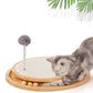 LMUGOOS Cat Scratcher, Cat Natural Sisal Scratching Pad, Kitten Interactive Toy with Ball Track Spring Ball for Chasing Hunting Mental Physical Exercise Puzzle