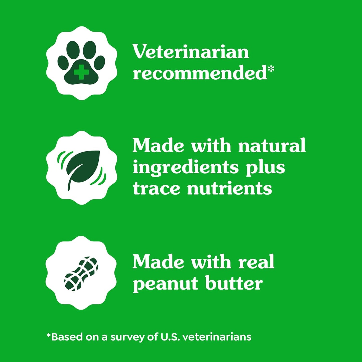 Greenies Pill Pockets for Dogs, Large Size Soft Dog Treats, Peanut Butter Flavor, 15.8 oz. Pouch