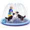 COMMOUDS Splash Pad for Kids and Dogs, Non-Slip Sprinkler Pad Thicken Pool Summer Outdoor Water Toys, Backyard Fountain Play Mat for Baby Toddlers