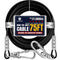 75Ft Dog Tie Out Cable, Dog Leads for Small to Large Pets Up to 300 Pounds, 5mm Heavy Duty 1000lbs Break Strength Galvanized Braided Steel Pet