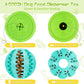 HIPPIH Dog Puzzle Toy 2 Pack, Interactive Dog Toys for Treat Dispensing, Durable Puppy Toys for Teething, Dog Treat Ball for Teeth/Slow Feeder/IQ Training/Playing, Blue-2.75‘’, Green-3.14‘’