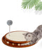 Cat Scratcher, Cat Cratch Sisal Pad with Wooden Roller Ball Toy, Cat Scratchers Interactive Toys for Indoor Cats, Satisfies Kitten’s Scratching, Chasing and Hunting
