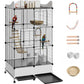 Encrypted Bird Cage Large Bird Cages 57-Inch, Top Storage Space, Bottom Splash Guard with Essential Bird Supplies – Durable & Spacious Aviary – Budgies & Cockatiels