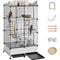 Encrypted Bird Cage Large Bird Cages 57-Inch, Top Storage Space, Bottom Splash Guard with Essential Bird Supplies – Durable & Spacious Aviary – Budgies & Cockatiels