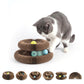 Magic Organ Cat Scratcher with Automatic Electric Ball, 2-in-1 Interactive Cardboard Scratching Board & Automatic Cat Toy Ball, Shape-Shifting Accordion Pad for Indoor Cats