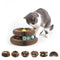 Magic Organ Cat Scratcher with Automatic Electric Ball, 2-in-1 Interactive Cardboard Scratching Board & Automatic Cat Toy Ball, Shape-Shifting Accordion Pad for Indoor Cats