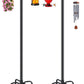 Gtongoko Double Shepherds Hook for Outdoor, 2 Pack 92 Inch Heavy Duty Bird Feeder Pole 3/4 Inch Thick Garden Hooks for Hanging Hummingbird Feeder, Plant Baskets, Solar Light Lanterns
