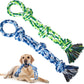 TLAZZ 2 Pack Dog Rope Toys for Medium Large Breed, Nearly Indestructible Dog Chew Toys for Aggressive Chewers, Teeth Cleaning Chew Toys, Dog Tug Toy for Boredom, Dog Rope Toy for Aggressive Chewers