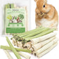 Bissap 40PCS Rabbit Chew Sticks, 20PCS Sweet Bamboo Chew Sticks & 20PCS Papaya Stems Bunny Chews for Rabbit Hamster Chinchilla Guinea Pig Small Animals Natural Molar Treats