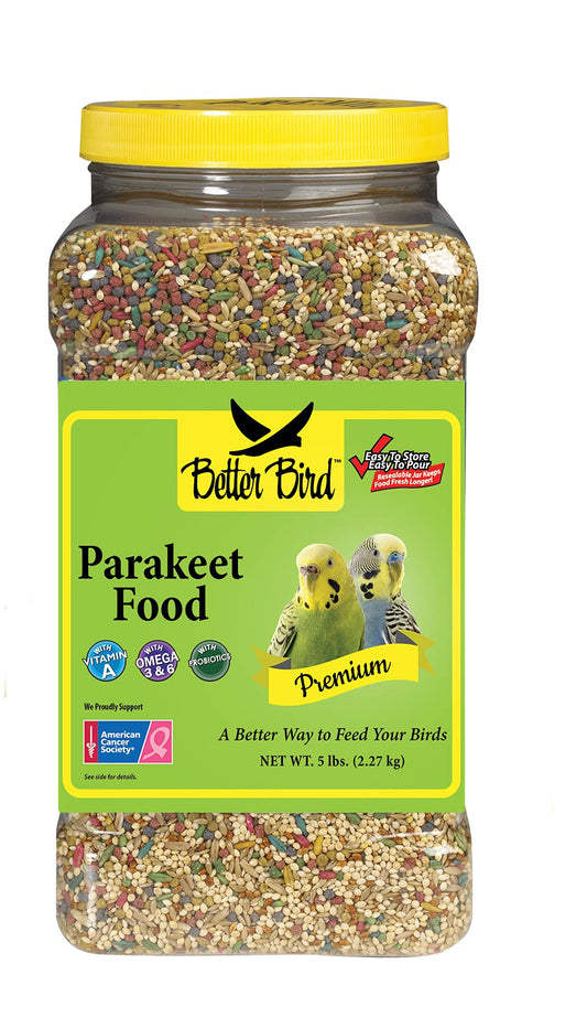 Premium Parakeet Food, 5 lb Jar
