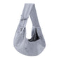 Dog Carrier Sling - Reversible Puppy Carrier Purse with Storage Pocket, Hand-Free Dog Sling Carrier for Carry Small Dogs and Cats, Travel Safety Harness, Dog and Cat Harness (Gray)