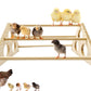 Large Wooden Pine Chick Perch Roosting Bar for Baby Chicks Brooder Coop, Chicken Training Toy Stand