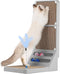 Cat Scratching Post Cat Scratching Board,2-in1 L Shaped Cats Cardboard Scratcher with Box, Kitten Scratcher Ball Wall Scratchers Pad for Indoor Cats Grey