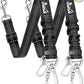 SlowTon Dog Seatbelt, 2 Pack Dog Seat Belt Car Leash Adjustable Elastic Bungee Buffer Heavy Duty Nylon Reflective Pet Safety Tether Connect to Dog