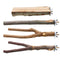 BILLIOTEAM 4 Pack Natural Wood Bird Perch Parrot Stand Branches Fork Toys,Pet Bird Cage Wooden Hanging Perch Platform Hammock Swing Toy for Small Parakeets,Budgies,Cockatiels,Conures,Finches