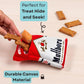 Nestpark Muttboro Doggy Cigs Funny Dog Toys - Parody Plush Squeaky Crinkle Interactive Dog Toy - Hide and Seek Treat Hiding Burrow Puzzle Toy for