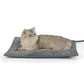 Outdoor Heated Cat Bed, Soft Pet Heating Pad with Steel-Wrapped Cord, Outside Pet Warmer for Feral Cats and Dogs, 19.7" x 15.7", 40 Watts