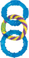 Petstages Dental Links Dog Chew Toy – Puppies & Adults, Strong Chewers, Multiple Textures & Rope, 8.5" x 4" x 1"