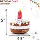 lilfrd Dog Birthday Toy, Birthday Cake Toys for Puppy Gifts, Squeaky Plush Dog Toys