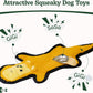 SHARLOVY No Stuffing Dog Toys Crinkle Squeaky, Long Lasting Chews for Aggressive, Durable Plush Dog Puppy Chew Toys for Teething, with 6 Tough Layers for Small Medium Large Breed