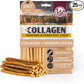 Wild Eats Venison Collagen Sticks for Dogs (25 Pack, 0.6 cm Wide) Long Lasting Dog Chews No Hide Dog Treat Bully Stick Alternative, Rawhide Free