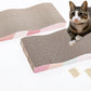 SIDAZON Cat Scratching Board cat Scratcher Cat Scratch Pad Cardboard cat scratchers for Indoor Cats Reversible Large Wide Corrugated with Catnip(2pcs)