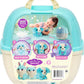 SCRUFFALUVS Blue Surprise Pet, Mystery Plush Toys, Stuffed Animals, Wash to Reveal 1 of 3 Rescue Pets: Puppy, Bunny, or Kitty - Includes 8.7" Deluxe Pet Carrier - Styles May Vary