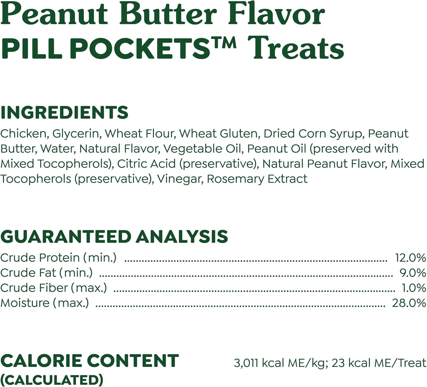 Greenies Pill Pockets for Dogs, Large Size Soft Dog Treats, Peanut Butter Flavor, 15.8 oz. Pouch
