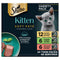 Sheba Perfect Portions Kitten Wet Cat Food Pate Chicken Entree, Salmon Entree, and Turkey Entree, 2.6 oz. Twin-Pack Trays (24 Count, 48 Servings)