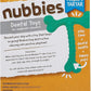 Arm & Hammer Nubbies T-Bone Dental Dog Chew Toys, Peanut Butter Flavor - Durable Nylon Chewing Toys for Dogs, Done Bone Toy, Teeth Cleaning Bones for Chewers Help Remove Plaque and Tartar