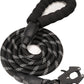 GEIT 2/4/5/6FT Dog Leash, Heavy Duty Rope Leashes, Reflective Nylon Pet Lead with Aluminum Quick Release/Locking Tactical Frog Clip for Small Medium