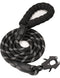 GEIT 2/4/5/6FT Dog Leash, Heavy Duty Rope Leashes, Reflective Nylon Pet Lead with Aluminum Quick Release/Locking Tactical Frog Clip for Small Medium