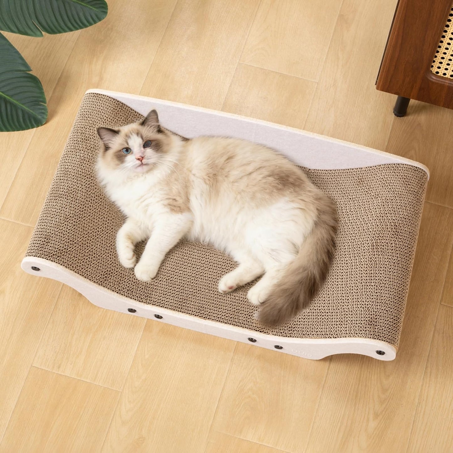 Cat Scratcher Bed Cardboard Cat Scratch Couch Board 25 inches Large Cat Scratching Sofa Lounge & Scratch Pad for Indoor Cats, Furniture Protector