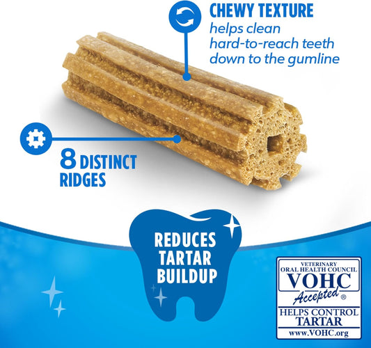 DentaLife Daily Oral Care Dog Treats for Small Dogs 5-20 lbs., Chewy Dental Treat to Freshen Breath and Fight Tartar, Chicken Flavor, 17.1 oz., 58 Chews - 58 ct. Pouch