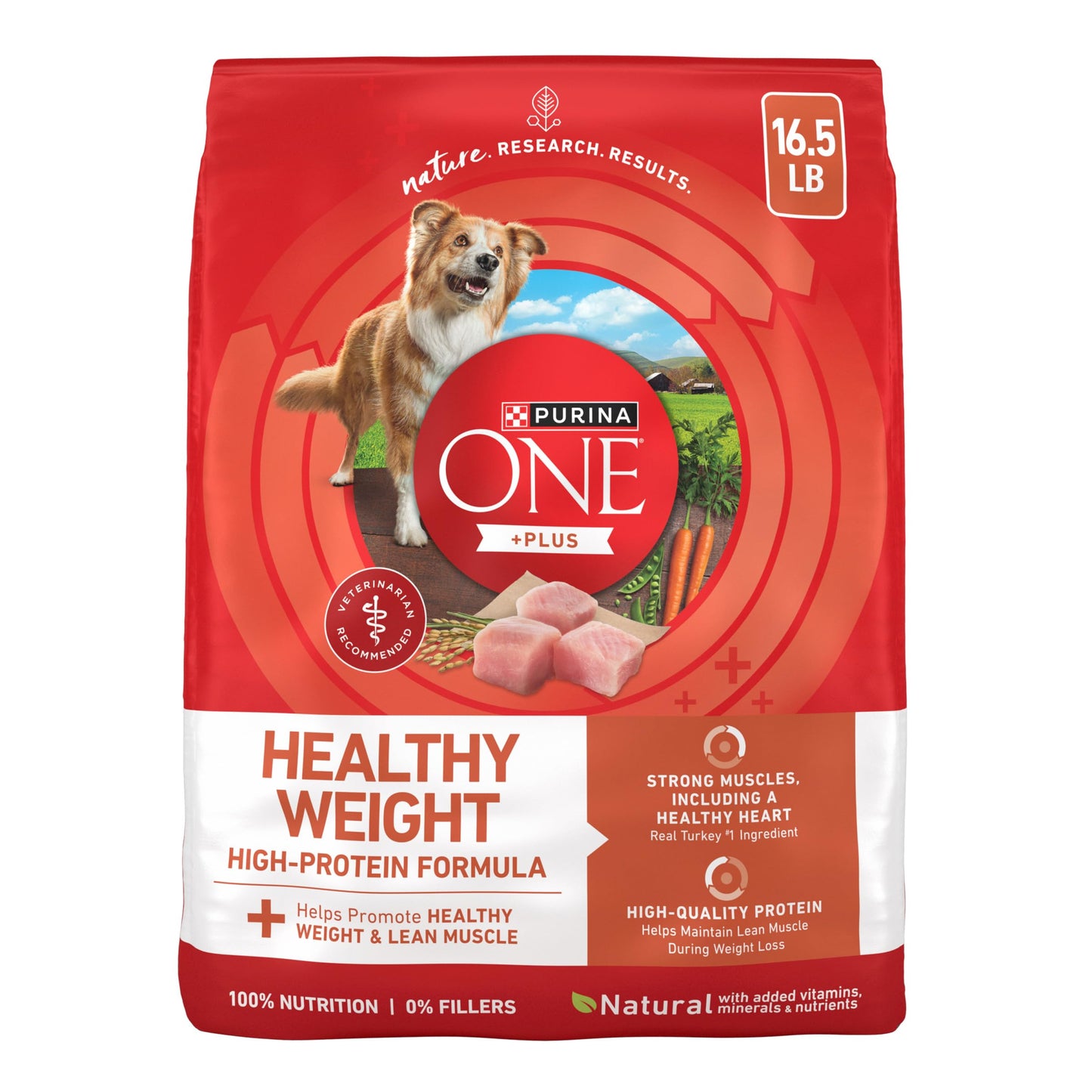 Purina ONE Plus Healthy Weight High-Protein Dog Food Dry Formula - 16.5 lb. Bag