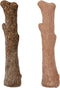 Pupstages by Petstages Dogwood Calming Dog Chew Toy – Real-Wood Blend, Moderate Chewers, Medium, 7.5", 2-Pack (Natural & Hemp Flavors)