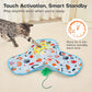 Potaroma Hide and Seek Interactive Cat Toys, Moving Concealed Wand Feather, Automatic Chargeable Indoor Kitten Exercise Kicker, Mouse Squeaky, Floral