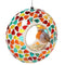Sunnydaze 6-Inch Glass Mosaic Hanging Bird Feeder for Outdoors - Fly-Through Glass Bird Feeder for Cardinals, Jays, Finches and More - Confetti Mosaic