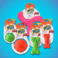 Hartz DuraPlay Bone Squeaky Latex Dog Toy for Medium Breeds, 3 Pack