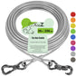 XiaZ Dog Tie Out Cable, Heavy Duty Dog Chains for Outside with Lockable Hook, Pet Runner Cable Leads for Yard, Dogs Line Tether for Small Medium