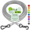 XiaZ Dog Tie Out Cable, Heavy Duty Dog Chains for Outside with Lockable Hook, Pet Runner Cable Leads for Yard, Dogs Line Tether for Small Medium