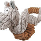 Squeaky Dog Toy, Durable Dog Toy Large Breed, Tug of War Dogs Interactive Toy, Stuffed Plush Puppy Toys with Crinkle Paper for Small, Middle, and Big Dogs(Tug of War Series, Donkey)
