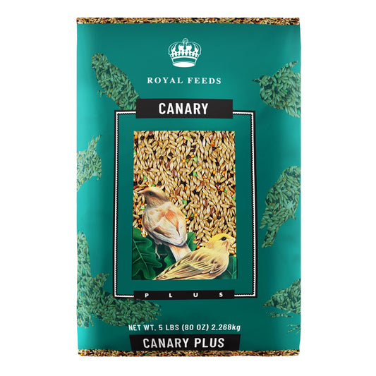 Canary Plus 5 Lbs, Premium Mixed Birdseed, Canary Bird Food with Essential Vitamins and Minerals, Healthy Balanced Nutrition, Supports Daily Energy & Growth, Bird Seed for Pet Birds