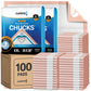 Chucks® Premium Disposable Underpads 30”x36” [100-Count] Ultra Absorbent Chux Incontinence Bed Pads Disposable Adult with Adhesive Tape, Pee Pads Pet Training Pads XX-Large 30x36 Bulk Pack