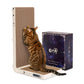 Cat Scratcher, 25.3 Inch Double Sided L Shape Cat Scratching Board, No Assembly Cat Scratch Pads with Ball Toy, Cat Scratchers for Indoor Cats & 3X Catnip, Large