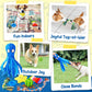 KIPRITII 9-Pack Interactive Puppy Dog Toys for Small Dogs No-Stuffing Squeaky Octopus-Shaped Toy, Cute Plush & Engaging Chew Toys for Puppy Teething to Keep Them Busy