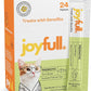 Joyfull Lickable Cat Treats with Prebiotics – Wild-Caught Tuna Squeeze Treats – Supports Digestive Health – 24 Tubes (0.5 oz Each)