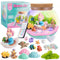 JOYEEMAX Mermaid Light-Up Terrarium Kit for Kids - LED Night Light Birthday Gift for Girls Ages 4 5 6 7 8-12 Year Old - Mermaid Toys for Girls - DIY Arts and Crafts Kit for Kids
